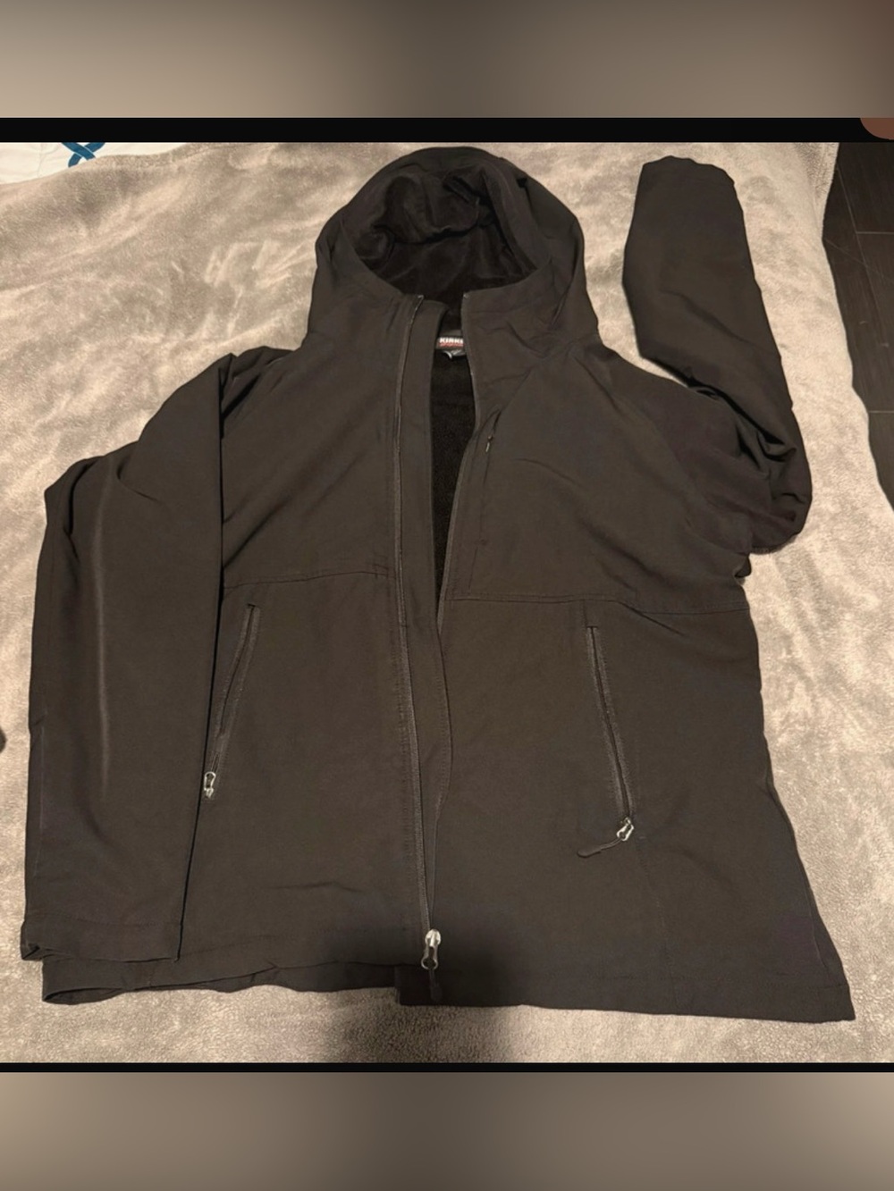 Kirkland Signature Black Hooded Jacket